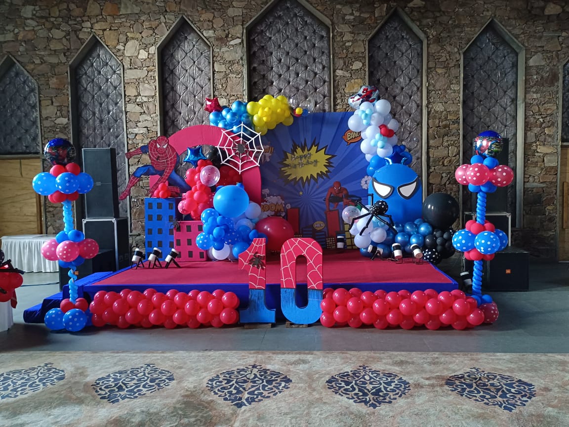  Best Spiderman Theme Decorations kids party in Jaipur